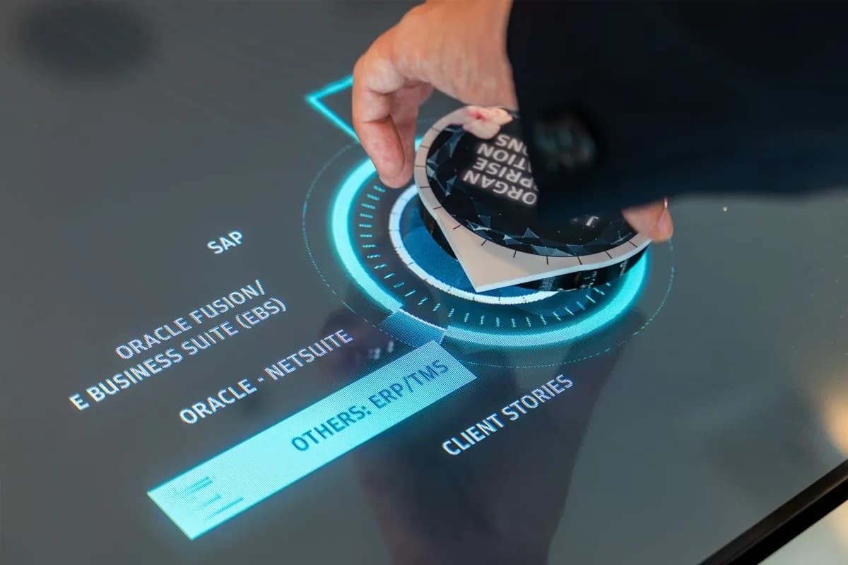 Cuplikan visual proyek Sangaku Interactive: Tuio Table Interaktif Korporat